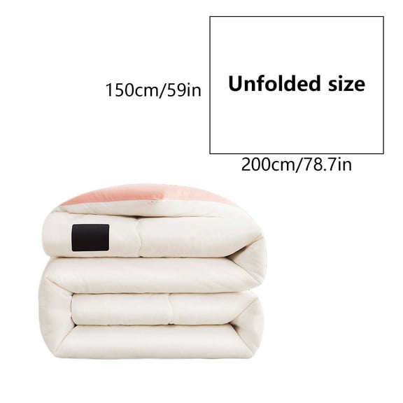 Ycandiee Thickened Super Warm Winter Quilt, Heavy Winter Quilts, Breathable Warmth Fluffy Plush Bed Blanket for Cold Weather, 59.06x78.74in