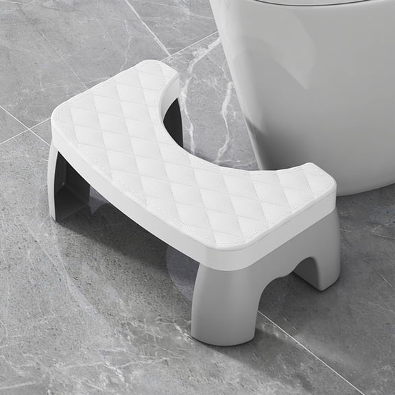 Ycandiee Toilet Foot Stool for Adults, Poop Stool for Bathroom, Potty Stools for Adults, Bathroom Step Stools, Small Step Seat for Adult, Fits All Toilets