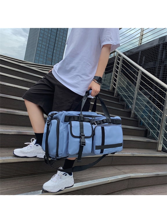Travel Duffle Bag, Large Gym Bag for Men & Women, Convertible Backpack Weekender Overnight Bag, Gear Bag