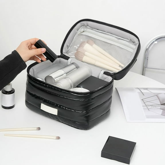 Ycandiee Travel Makeup Bag for Women, Cute Makeup Bag for Women, Makeup Organizer, Cosmetic Bag for Travel Essentials