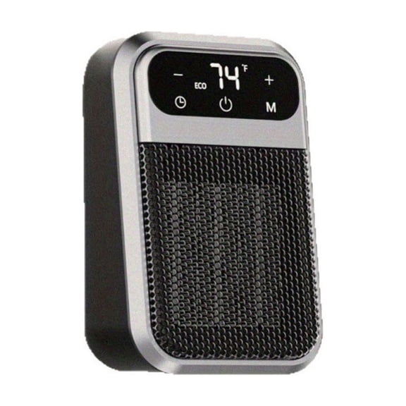 Ycandiee Wall Outlet Space Heater, LED Display Small Plug in Electric Heater for RV and Home Office Bathroom Indoor Use