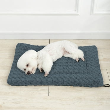 Ycandiee Washable Dog Bed Mat, Reversible Dog Crate Pad, Soft Fluffy Pet Kennel Beds, Dog Sleeping Mattress for Large Jumbo Medium Small Dogs