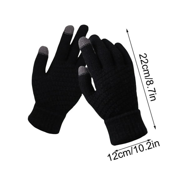Ycandiee Winter Gloves, Warm Womens Winter Gloves, Touchscreen Knit Glove for Cold Weather