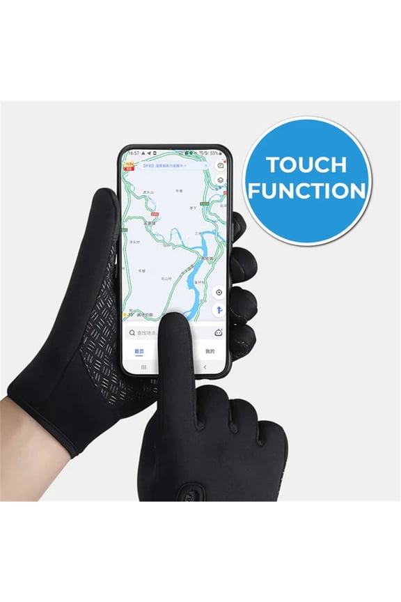 Winter Gloves for Men Women, Warm Windproof Thermal Gloves, Touch Screen, Warm & Waterproof, Running, Cycling & Driving Gloves