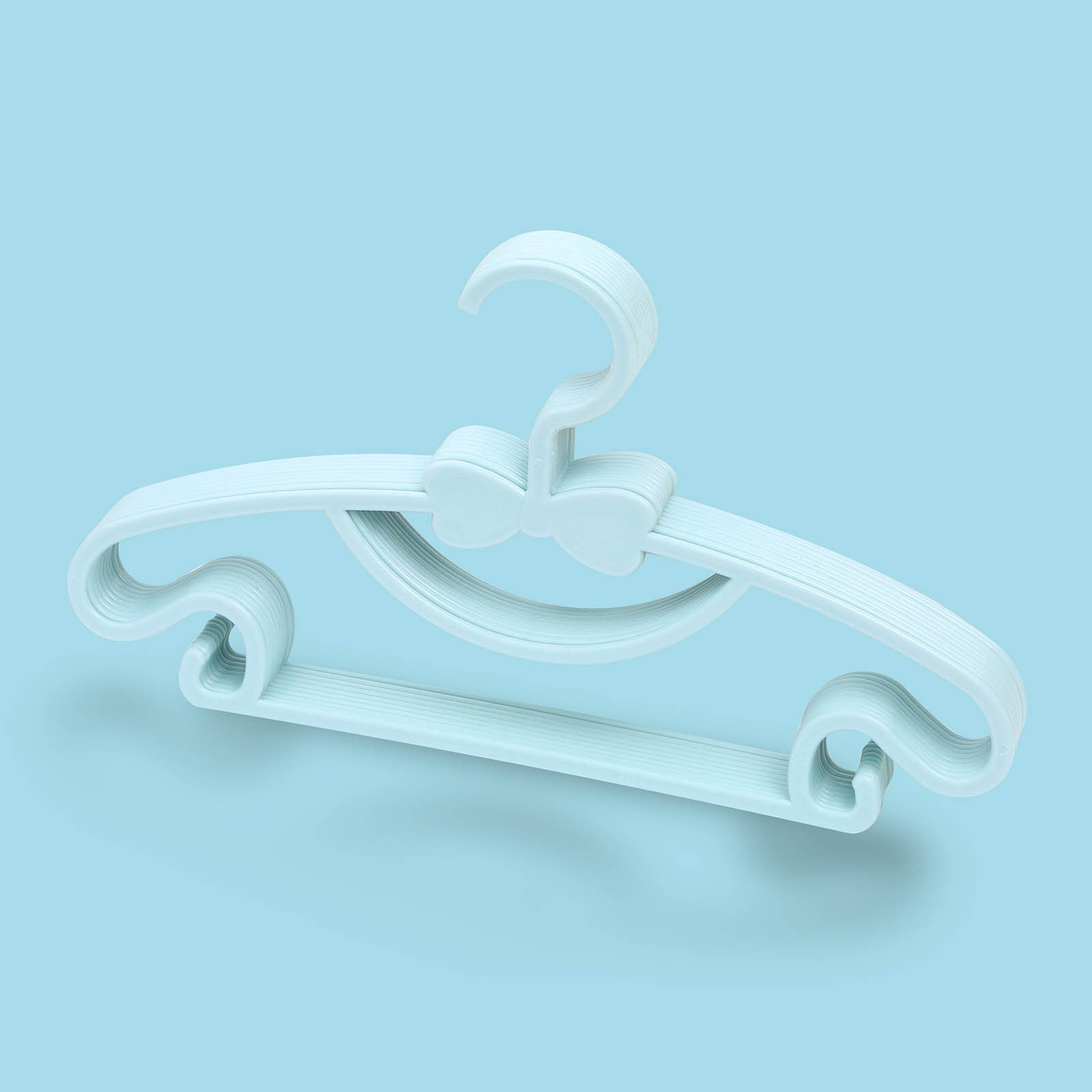 Ycolew Baby Hangers for Kids Clothes Pack of 10 Durable Plastic Kids Hangers for Nursery