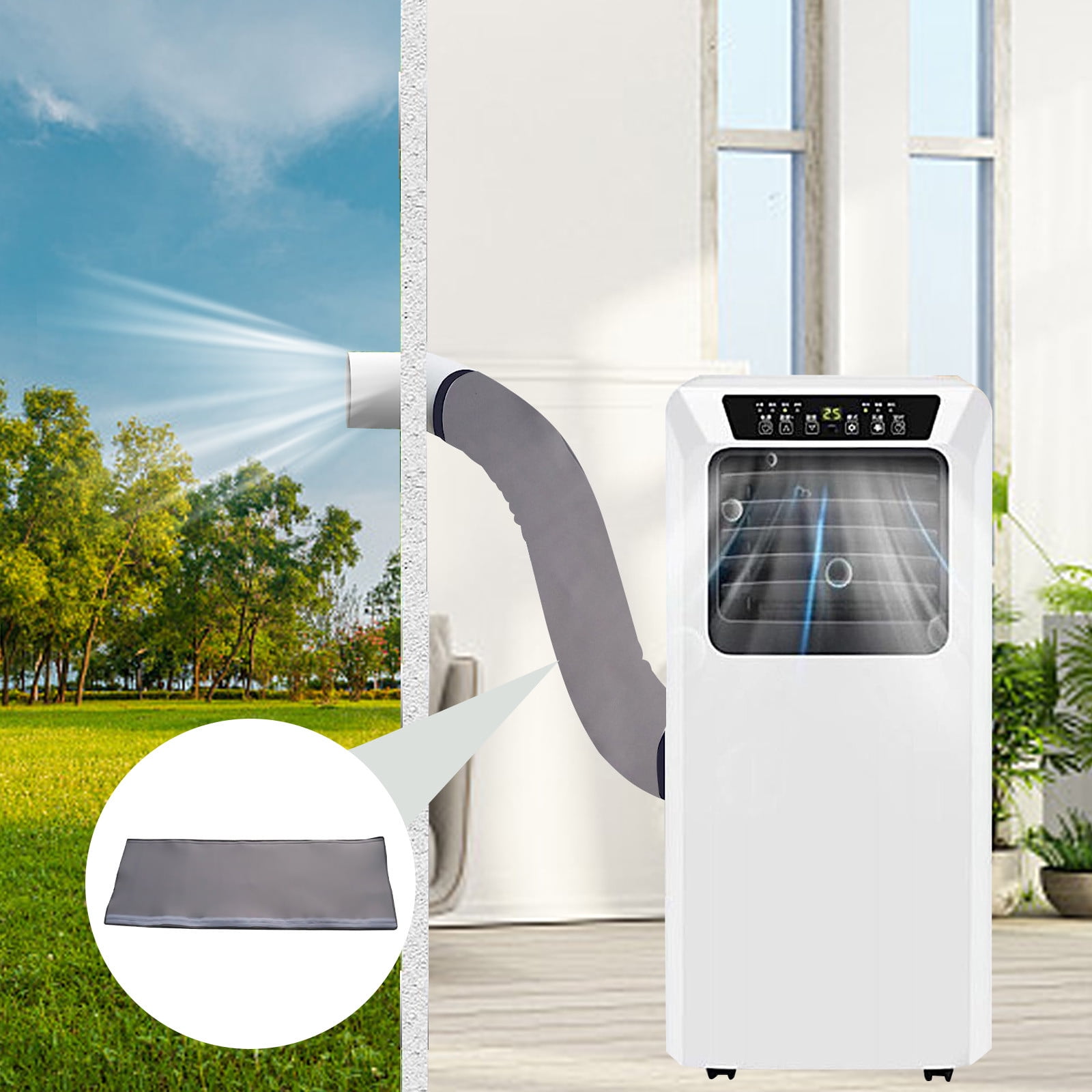 Ycolew Portable Air Conditioner Hose Cover Wrap for Exhaust Hoses Tube