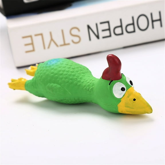 Ycolew Safe Latex Dog Squeaky Toys, Long Soft Chew Molar Dog Small Screaming Rubber Chicken Toys, for Puppy Small Medium Dogs
