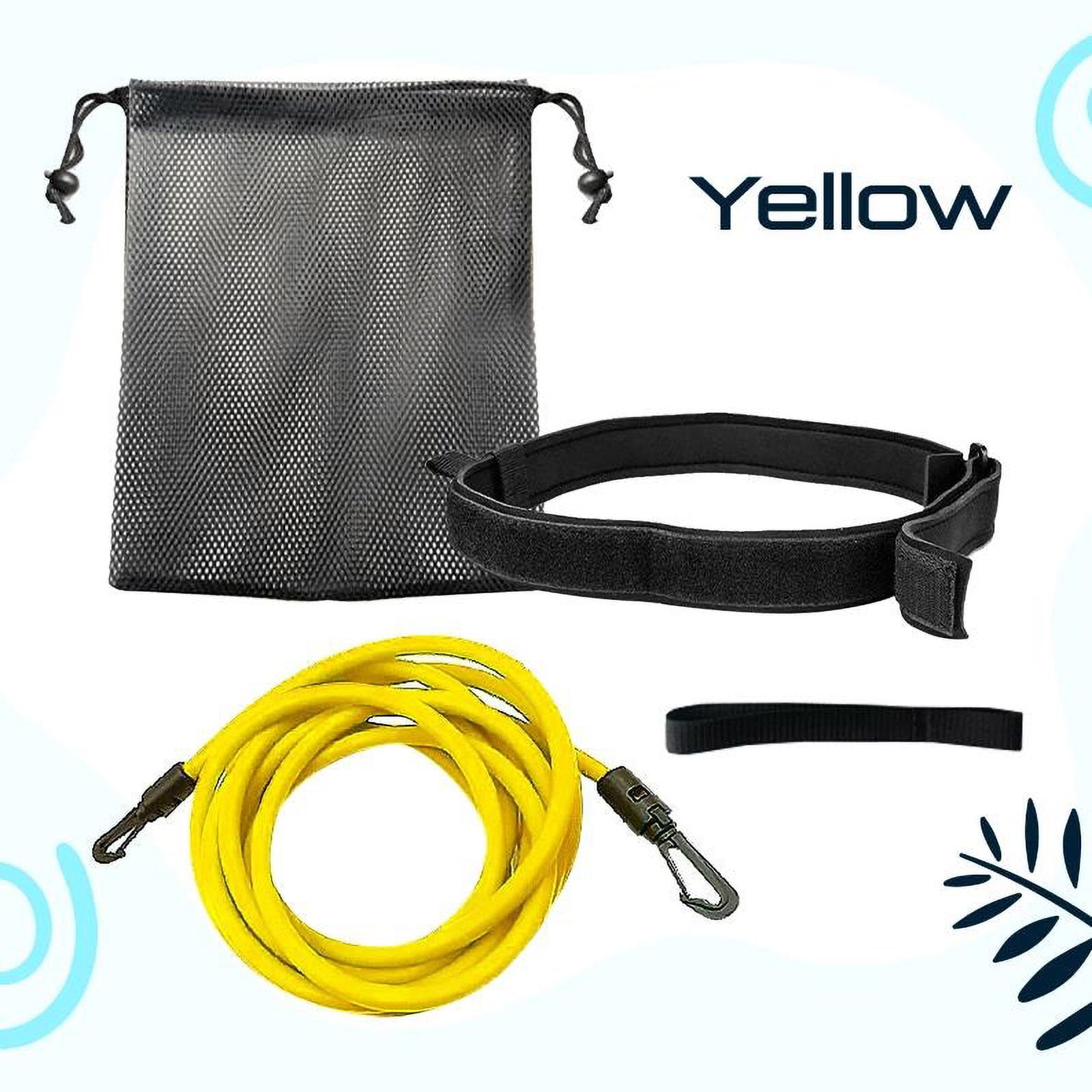Ycolew Swim Tether Stationary Swimming,Swim Resistance Belt, Swim