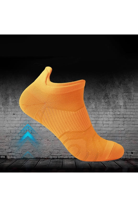 Calcetines Para Hombre Basketball Socks Men Ankle Socks Ankle Socks Men Cotton Socks for Men Running Socks Bamboo Socks Mens Men Socks Running Clothes for Men Orange One Size