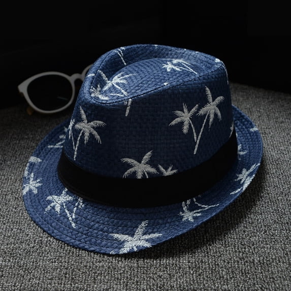 Ycuke Fedoras for Women Brown Fedora Fedora for Women Wide Brim Fedora Women Fedora Felt Hats for Men Small Fedora Hats for Women Wide Brim Fedora Hats for Women Dark blue One Size