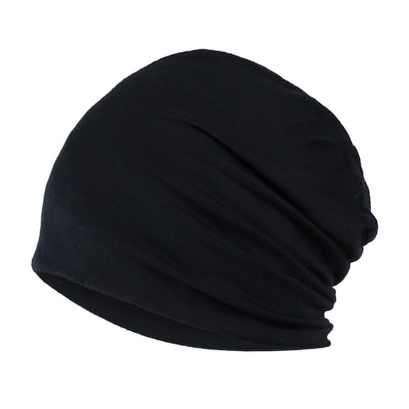Ycuke Hair Scarves Head Wraps for Cancer Patients Women Hair Turban Chemo Headwear Head Scarves for Women with Cancer Cotton Turbans for Women Hijab Undercap Black One Size