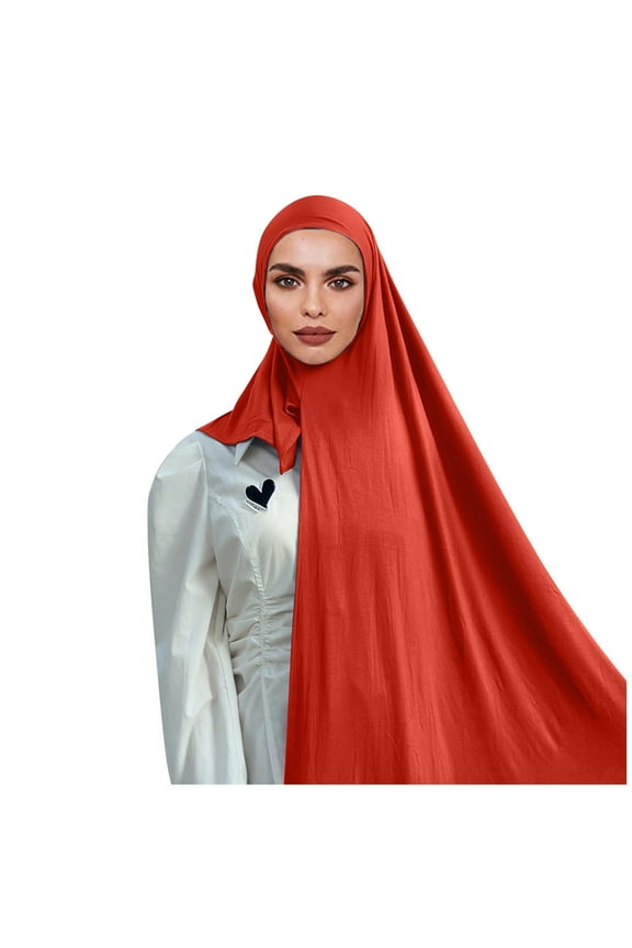 Head Scarves Scarf Hat Cotton Turbans for Women Turbans for Women with Cancer Head Scarves for Women with Cancer Hijab Undercap Hijab Caps for Women Hair Turban Orange One Size