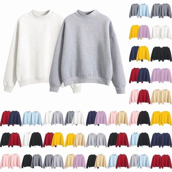 Ycuke Sweaters for Women Plus Size Cardigan Sweaters for Women Long Sleeve Hoodies Sudadera Hombre Womens Hoodies Oversized Sweaters for Women Oversized Sweatshirt for Women White/Gray L