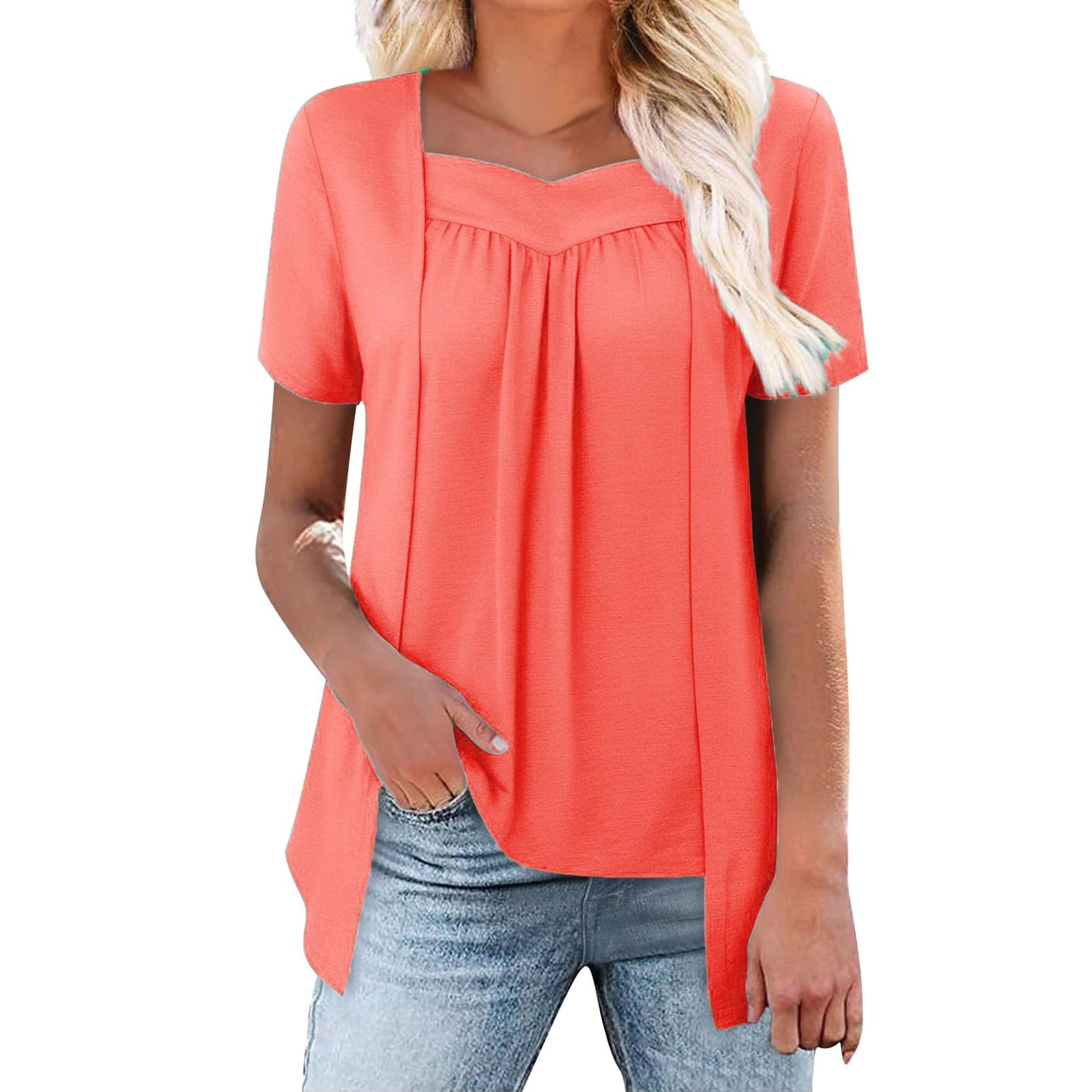 Ycuke T Shirts for Women Short Sleeve Shirts Tshirts Shirts Women's ...