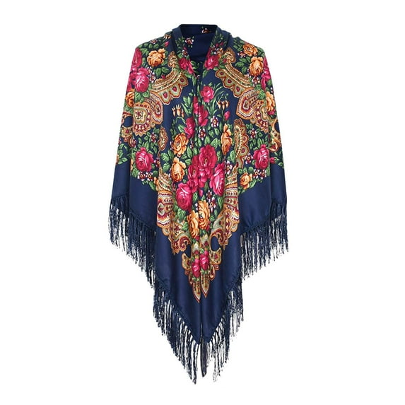 Ycuke Wedding Dress Cover Up Women Poncho Light Shawl for Women Summer Sheer Shawl Sheer Shawls for Dresses Silk Shawl Wraps for Women Shawl Wraps for Women Navy One Size