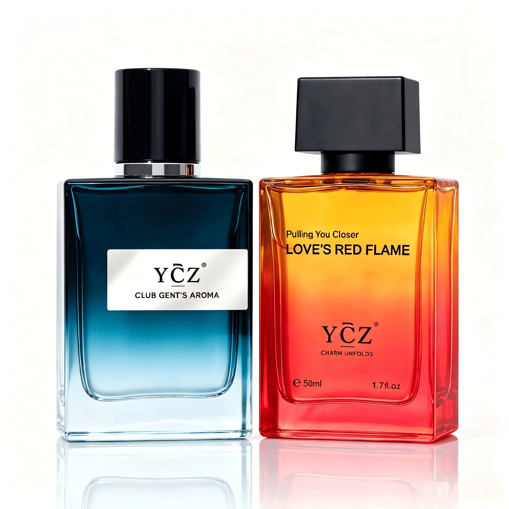 YCZ 2-Pack Men's Cologne Set, Long Lasting Eau de Toilette for Men