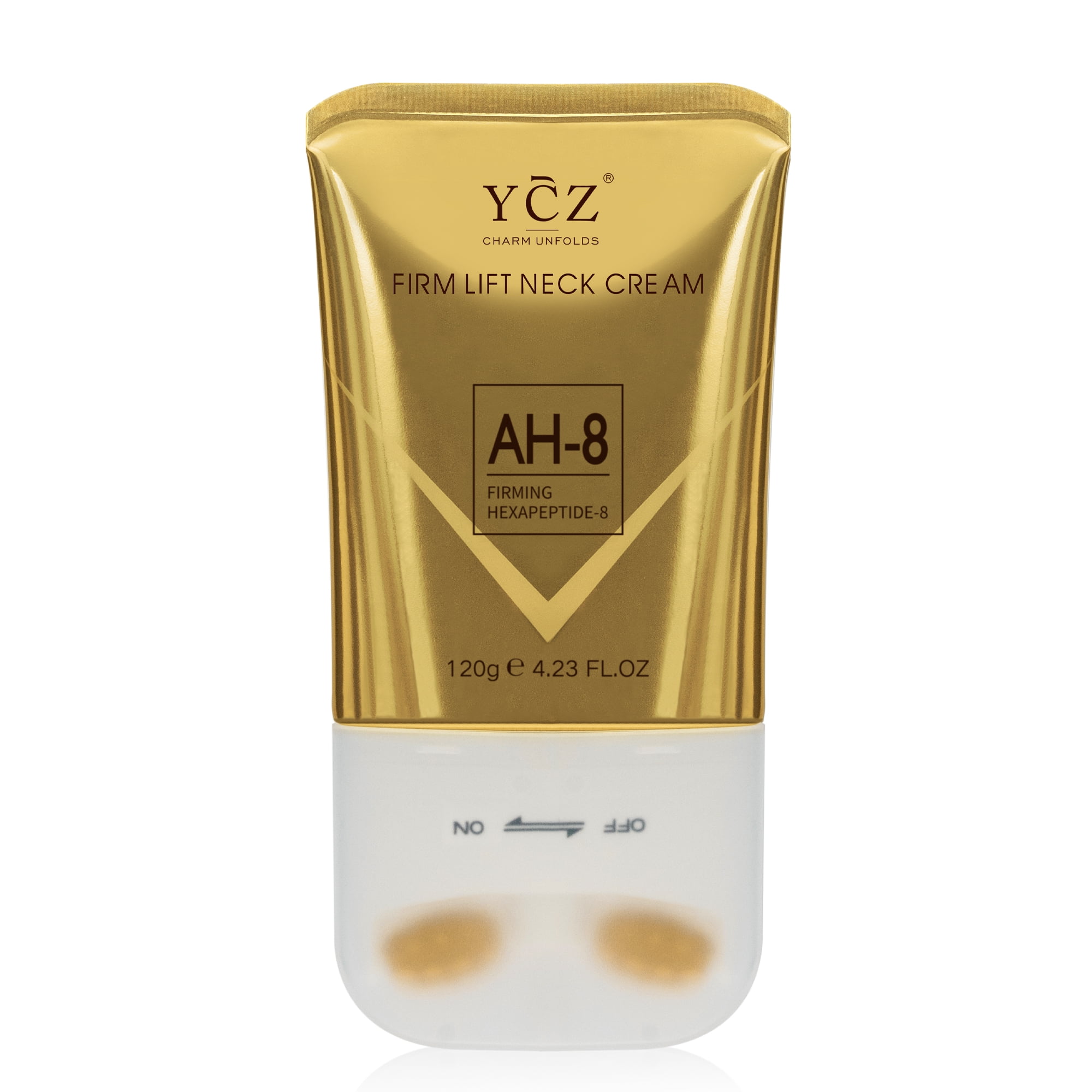 Ycz AH-8 Firming Neck Cream, Anti-Aging Moisturizer, Dual Roller
