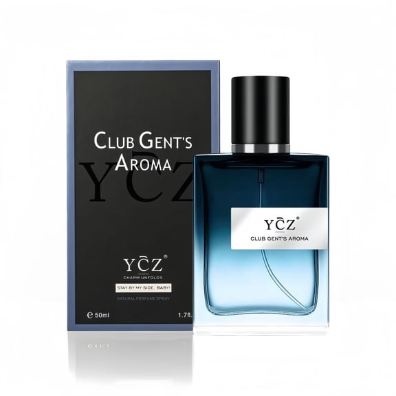 YCZ Club Gent's Aroma Men's Cologne, Fresh Mint & Woody Eau De Parfum, Long Lasting Nightclub Fragrance Spray, 1.7 oz