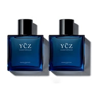 YCZ Charm Unfolds Mens Cologne, Midnight Marine Eau de Parfum, Aromatic Marine and Oriental Woody Fragrance, 1.7 fl oz, 2 Count