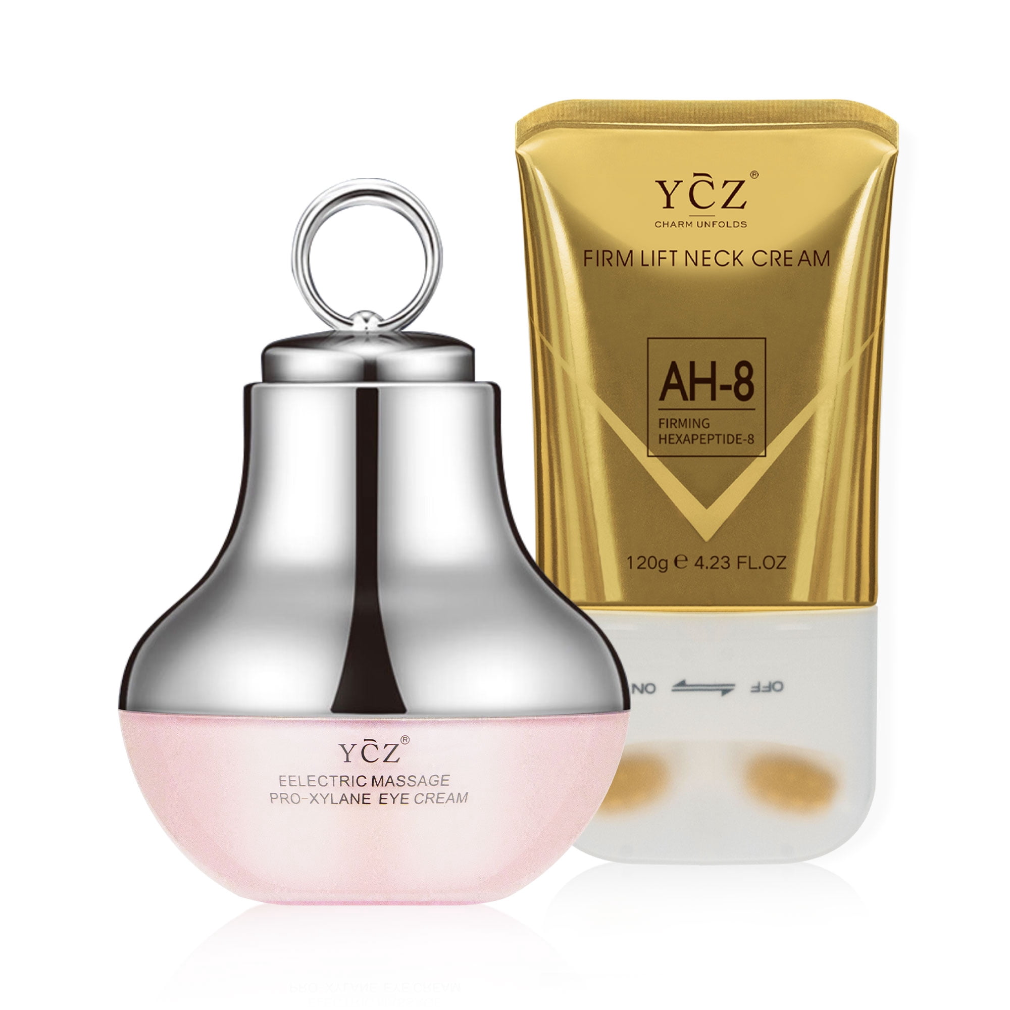 YCZ Eye Cream & Neck Cream Revitalizing Set - Smoothes fine lines