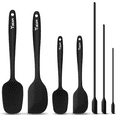 thumbnail image 1 of Ydeapi Silicone Spatula Set of 7, 4 Piece Heat Resistant Spatulas & 3 Mini Jar Scraper, One-Pieces Seamless Design & Strong Steel Core, Perfect for cooking or Non-stick Cookware, BPA Free, 1 of 9