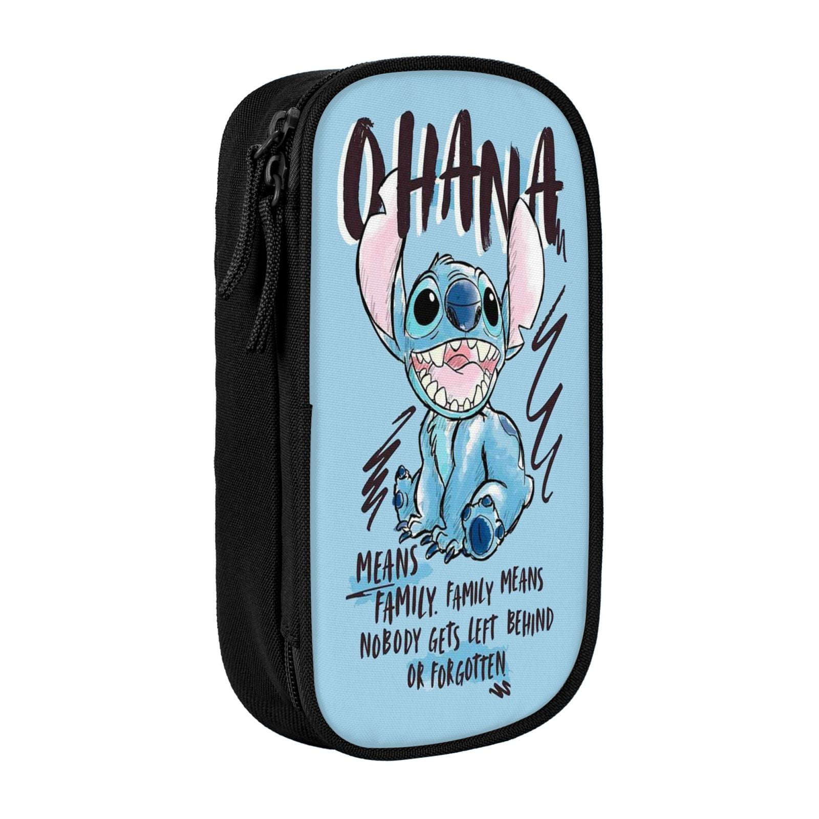 Ydeguxn Stitch Oxford Cloth Double Zipper Pencil Case