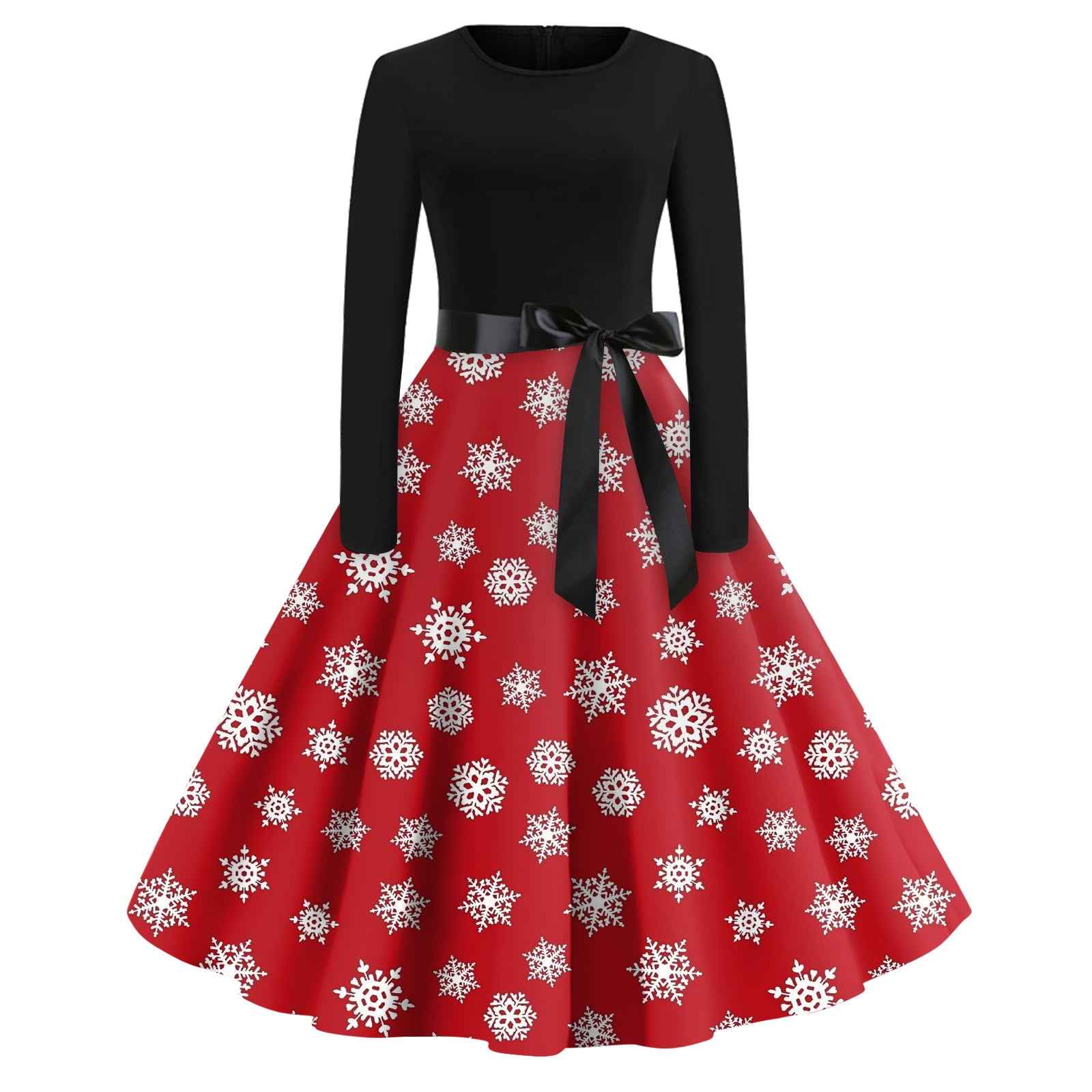 Ydkzymd Christmas Dresses for Women Long Sleeve Cocktail Dresses for