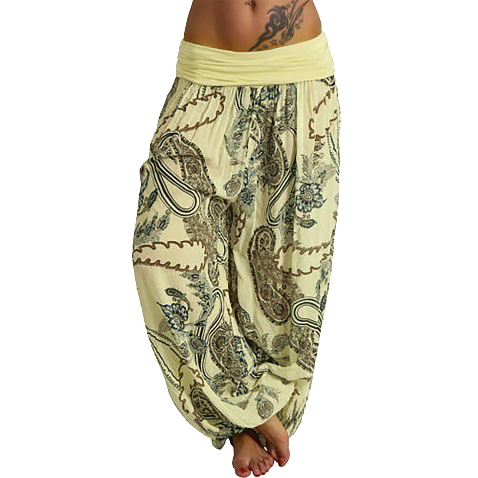 Ydkzymd Petite Wide Leg Pants for Women Print Sweatpants for Women ...