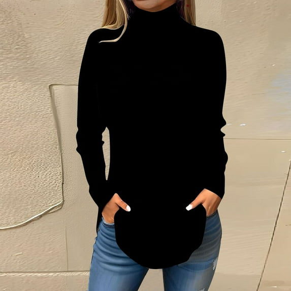 Ydkzymd Women Long Sleeve T Shirts S Turtleneck Black Womens Shirts Long Sleeve V Neck Floral Fashion Tie Dye Plain Tops Plus Size Fall Thermal Tunics