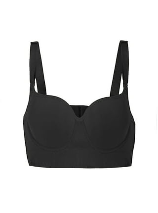 Deep V Women Bra Thick Padded Push Up Bras for Women Plunge Underwire  Supportive Transparent Straps Underwear Add Two Cup for Small Breast