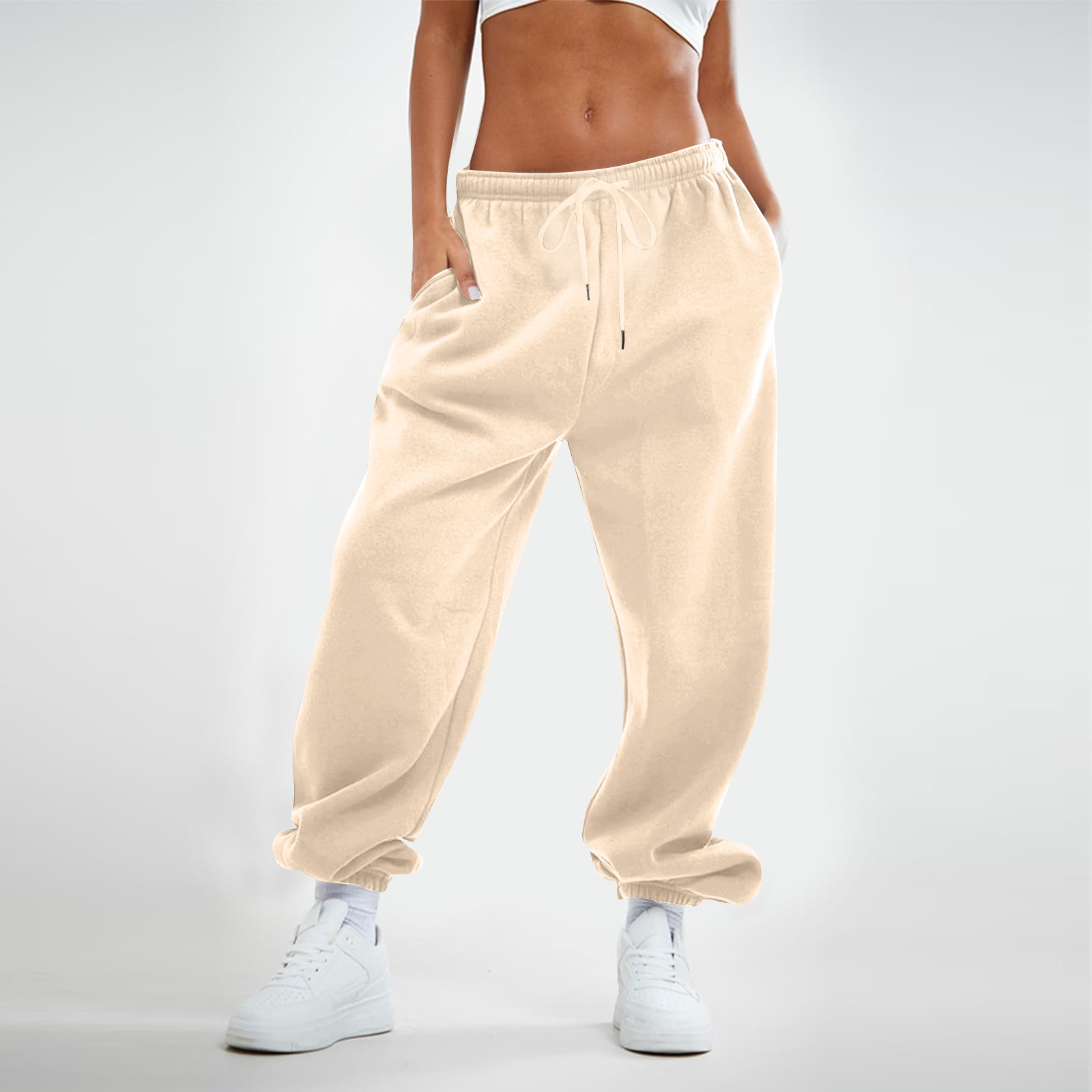 Flare sweatpants with pockets sale