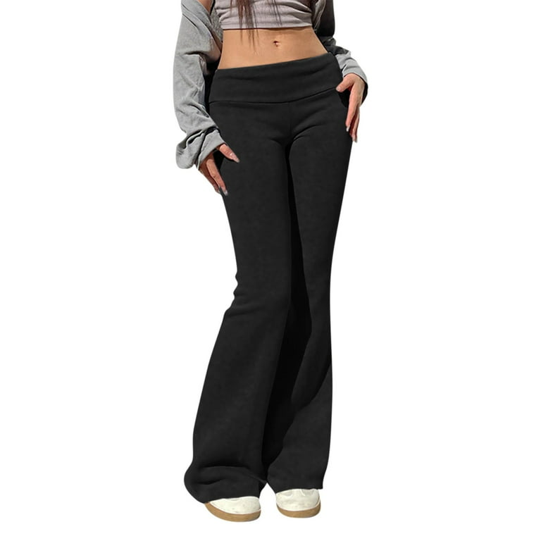 パンツ 2000s black flare center line pants y2k 2000s black flare center line pants y2k