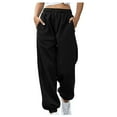 Ydkzymd Womens Jogger Sweatpants Set Black With Pocket Sport Joggers