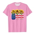 thumbnail image 1 of Mrzhqd 4Th Of July Shirts For Boys Girls Summer Toddler Independence Day Short Sleeve Prints T Shirt Tops Clothes Pink 8-9 Years, 1 of 4