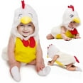 thumbnail image 1 of Mrzhqd Baby Girl Romper Boys Chicken Animal Winter Hooded Romper Bodysuits Clothes, 1 of 9