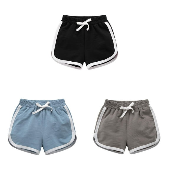 Ydojg Baby Girls Boys Shorts Cotton Active Running Sleeping For Toddler Kids Summer Beach Casual Shorts 3 Pack 9-10 Years