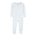 thumbnail image 1 of Mrzhqd Baby Toddler Bodysuits Boys Girls Cotton Rompers Footed Pajamas Zipper Long Sleeve Sleeper Jumpsuit, 1 of 4