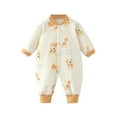 thumbnail image 1 of Mrzhqd Baby Toddler Bodysuits Clothes Autumn And Winter Boys And Girls Jumpsuit Romper Crawling Pajamas For 6-9 Months, 1 of 3