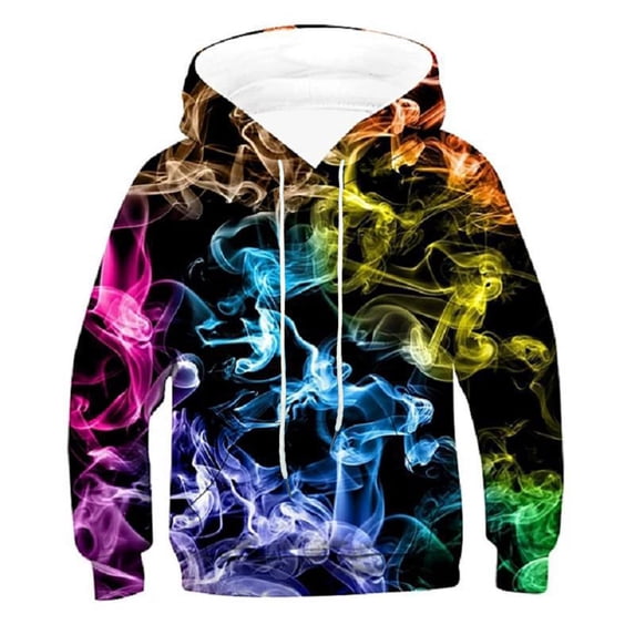 Mrzhqd Boys Girls Fashion Hoodies Sweatshirts Hoodie Teen Cartoon Print Tops Sweatshirts Kids Pullover 3D With Pocket Tops Toddler Hoodie For 2-3 Years
