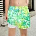 thumbnail image 1 of Mrzhqd Boys Swim Trunks With Compression Liner Size 10-12 Years Lightweight Breathable Quick-Dry Swim Shorts For Boy Green, 1 of 4