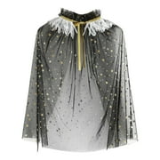 Ydojg Casual Coat For Boys Girls Toddler Girls Lace Up Cape Party Robe Kids Holiday Party Tulle Princess Cloak For One Size