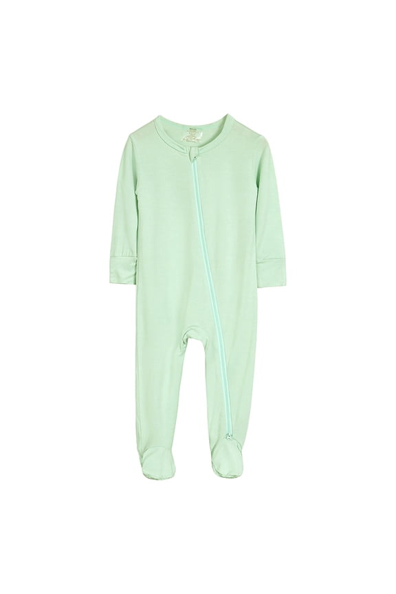 Ydojg Cute Bodysuits For Baby Toddler Boys Girls Cotton Rompers Footed Pajamas Zipper Long Sleeve Sleeper Jumpsuit For 12-18 Months