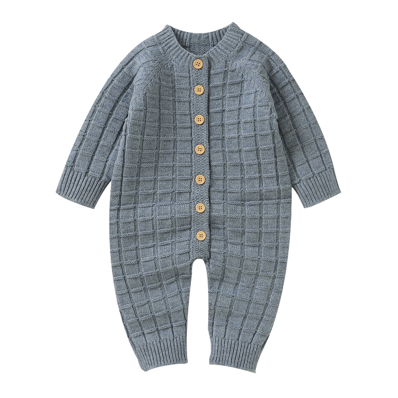 Ydojg Cute Bodysuits For Baby Toddler Knit Romper Cotton Button Down