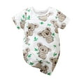 thumbnail image 1 of Mrzhqd Cute Bodysuits for Baby Toddler Children Girls Print Summer Short Sleeve Romper Jumpsuit Clothes Green 3-6 Months, 1 of 4