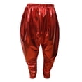 thumbnail image 1 of Ydojg Fashion Casual Pants For Girls Kids Metallic Harem Dance Pants Loose Fit For Modern Hop Street Dancewear 3-4 Years, 1 of 6