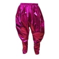 thumbnail image 1 of Bysome Fashion Casual Pants For Girls Kids Metallic Harem Dance Pants Loose Fit For Modern Hop Street Dancewear 3-4 Years, 1 of 7