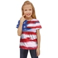 thumbnail image 1 of Mrzhqd Independence Day For Children Toddler 4Th Of July 3D Graphic Printed Tees Boys Girls Novelty Short Sleeve T Shirts Unisex Casual Tops Girls Short Sleeve Kids Casual Soft Blouse Red 9-10 Years, 1 of 4