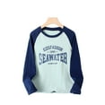 thumbnail image 1 of Mrzhqd Kids Toddler Fashion Tops Fall Winter Children'S Long Sleeved T Shirt Cuhk Children Out Wear Shoulder Top Boy Base Shirt For 10-11 Years, 1 of 4