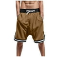 thumbnail image 1 of Mrzhqd Mens Casual Shorts Summer Fashion Elastic Waist Breathable Mesh Sports Shorts Coffee 2Xl, 1 of 6