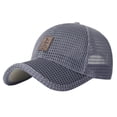 thumbnail image 1 of Mrzhqd Mens Fashion Solid Breathable Protection Hat Wild Baseball Cap Dark Gray, 1 of 6
